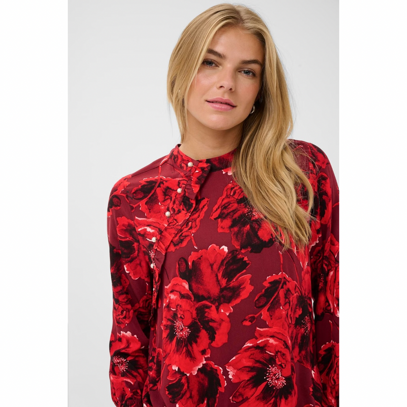 Rachel Elitha Shirt Red Flower