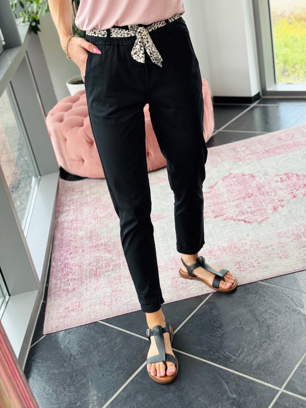 Chrysse Cotton Pant Black 2441