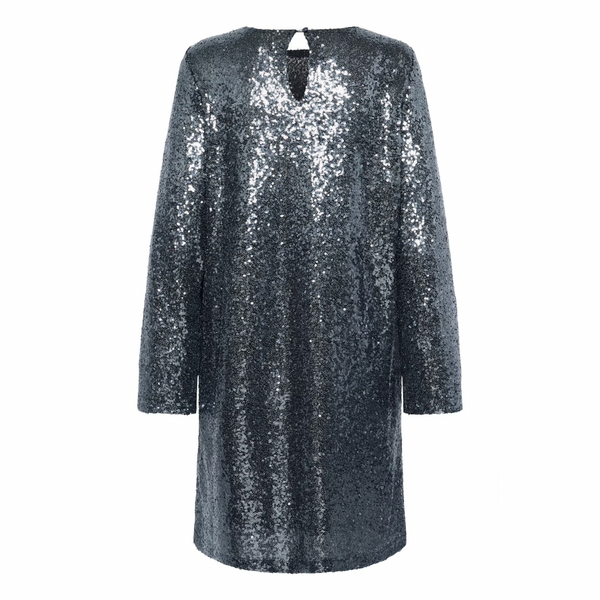 Lau Sequin Dress Dark Silver