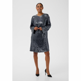 Lau Sequin Dress Dark Silver