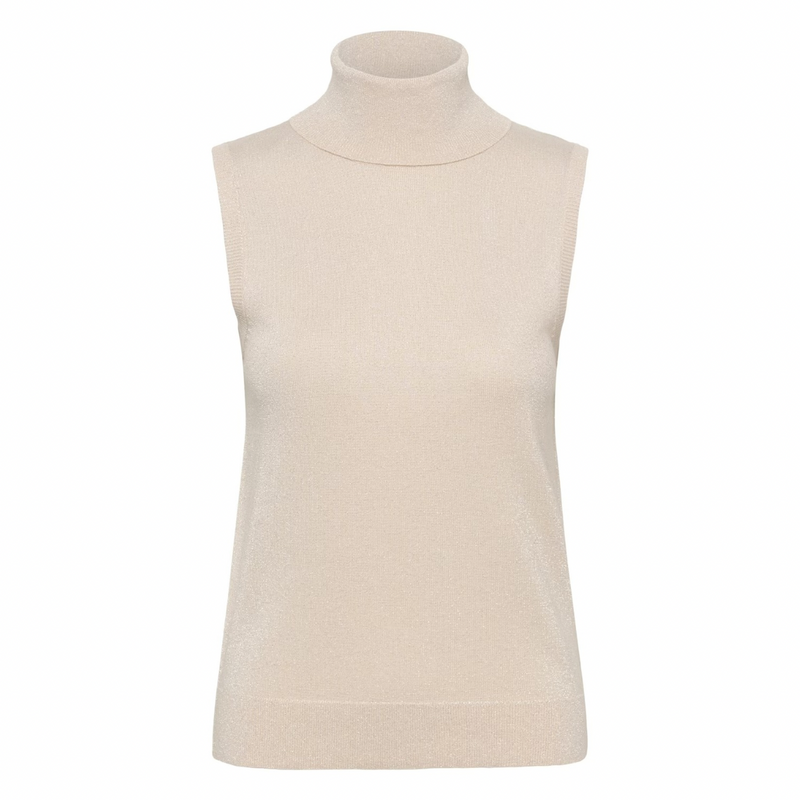 Regina Roll Neck Top sand dollar