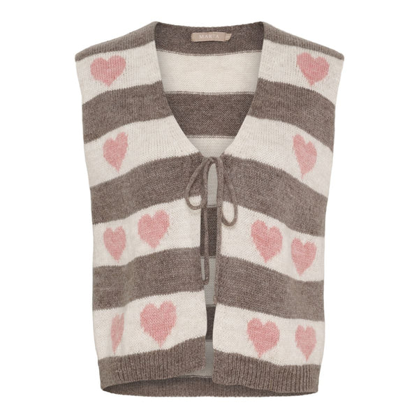 Marta du Cháteau Phoenix Knit Vest Old Rose 8069