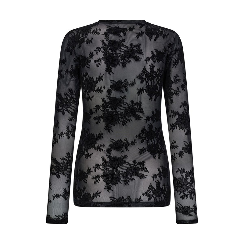 Hype the Detail Lace Blouse Black