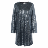 Lau Sequin Dress Dark Silver