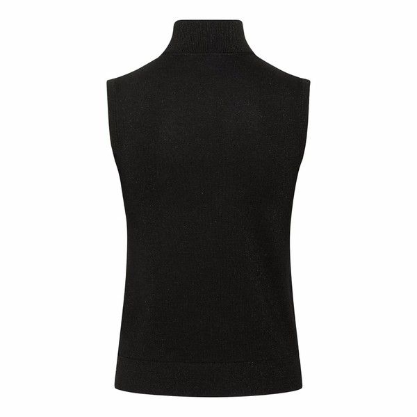 Regina Roll Neck Top Black Deep