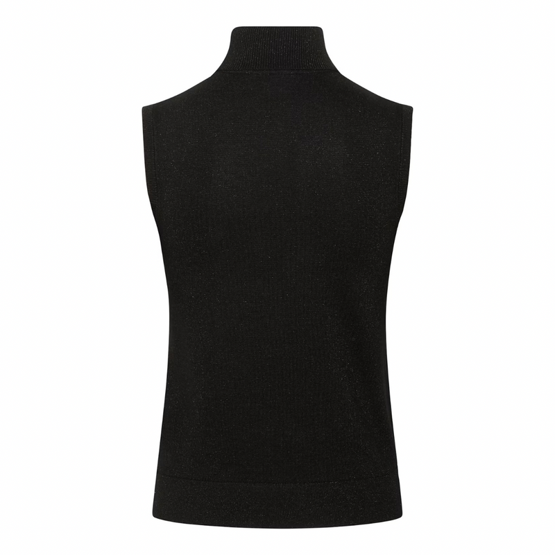Regina Roll Neck Top Black Deep