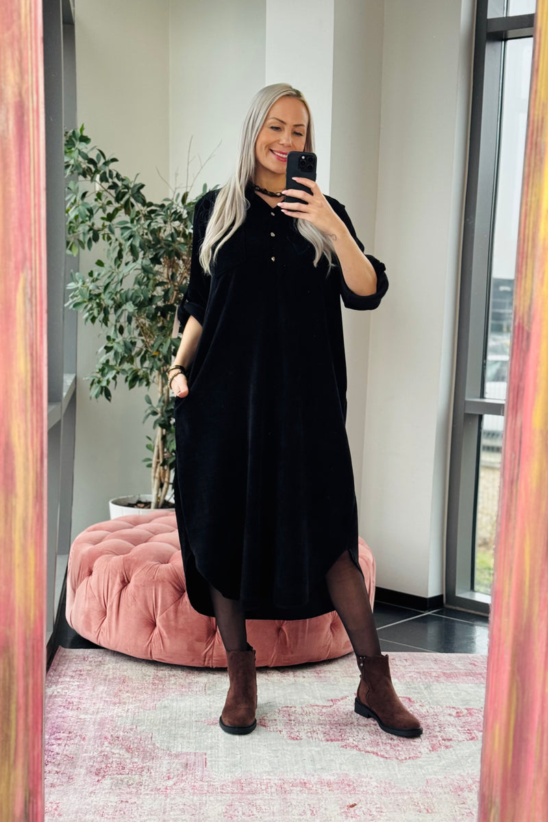 Velvet Dress Black