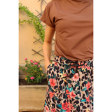 Alma Loose Skirt Leo Floral