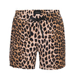 Korte bløde shorts med leopard print