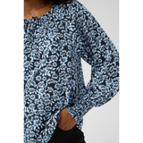 Amanda Blouse Black/Windsurfer