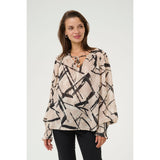 Archy blouse feather gray/ black