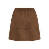 Aster Faux Suede Skirt Partridge CC