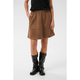 Aster Faux Suede Skirt Partridge CC