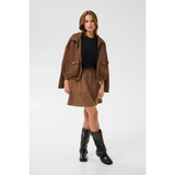 Aster Faux Suede Skirt Partridge CC
