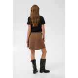 Aster Faux Suede Skirt Partridge CC