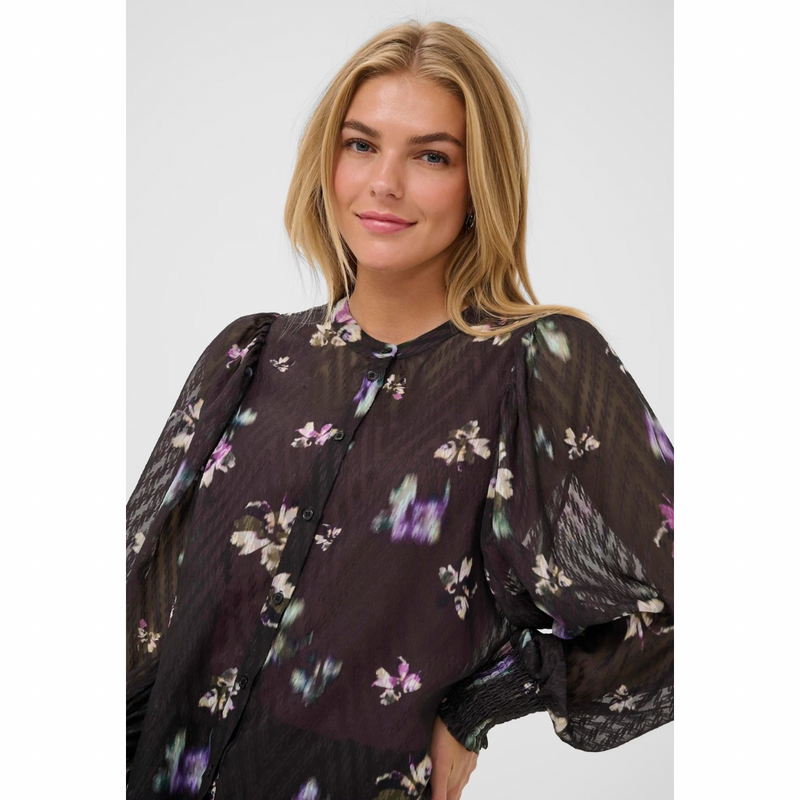 Claire Shirt Black Coffee Multi