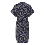 Barton Shirt Dress Midnight Marine Lace Print
