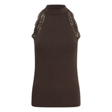 Belja Halterneck Top Chocolate Brown ( pre-ordre. Levering midt uge 36)
