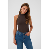 Belja Halterneck Top Chocolate Brown ( pre-ordre. Levering midt uge 36)