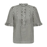 BenedicteGO Blouse black striped