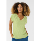 Biana Lace T-Shirt Nile Green