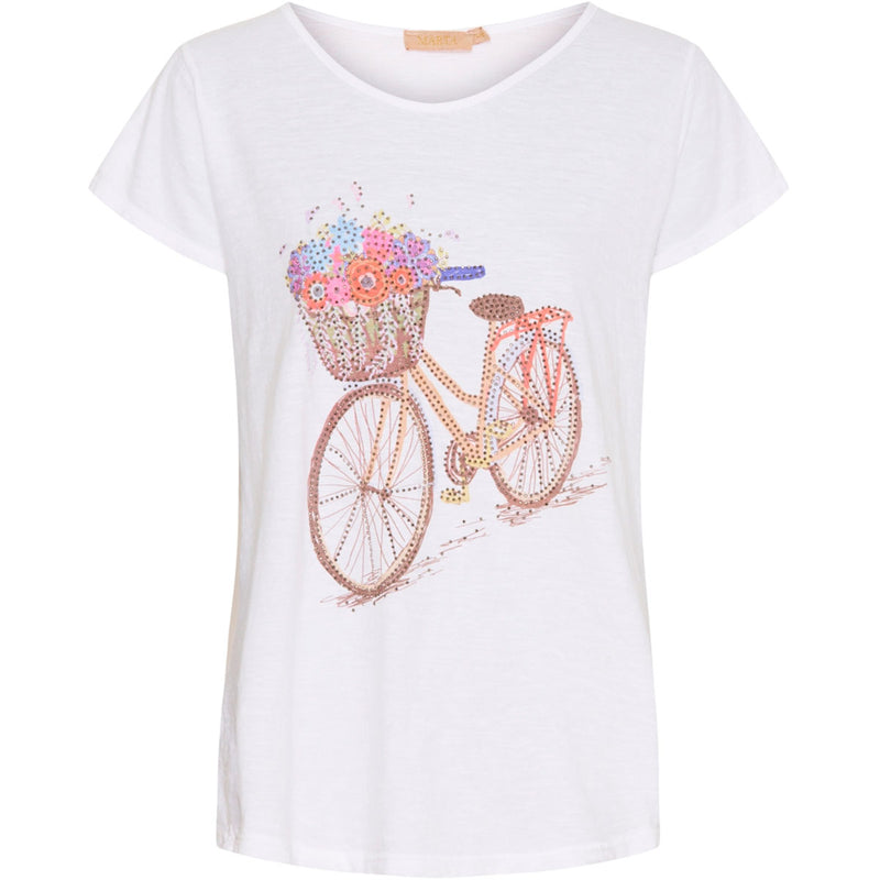 3895 BT215 Marta du cháteau t-shirt white/bicyckle