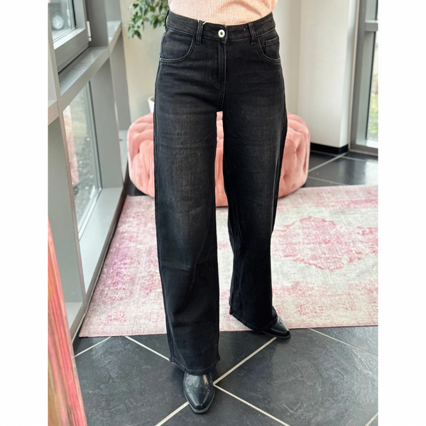 Lala Jeans Washed Black