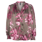 Charlotte Blouse Green Brown