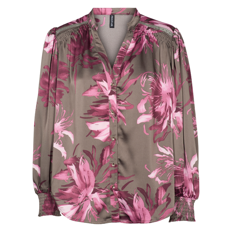 Charlotte Blouse Green Brown