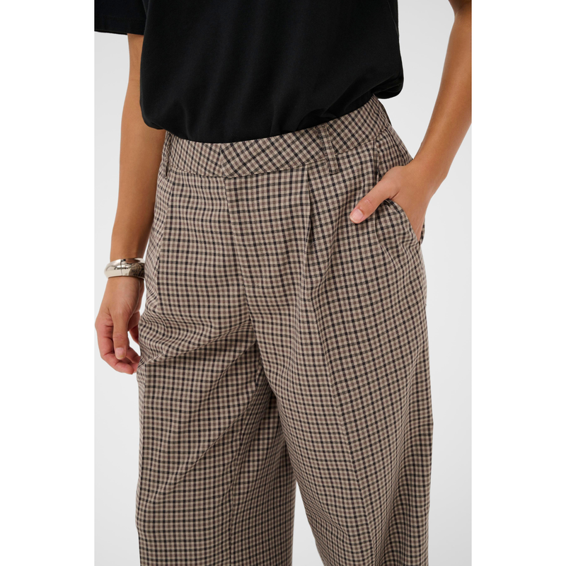 Checka Pants Brown Check