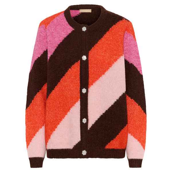 Diga Kimmy Cardigan brown pink mist