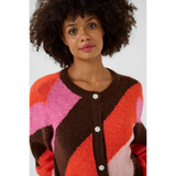 Diga Kimmy Cardigan brown pink mist
