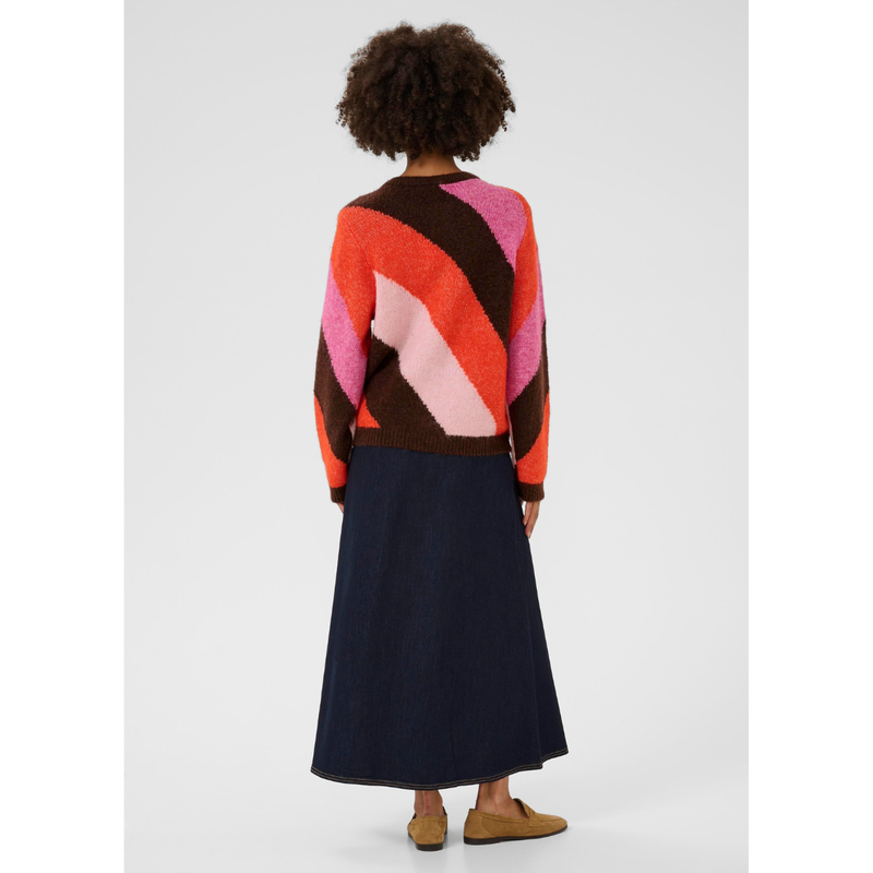 Diga Kimmy Cardigan brown pink mist