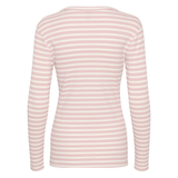 Dolly LS T-Shirt Pale Mauve White Stripe