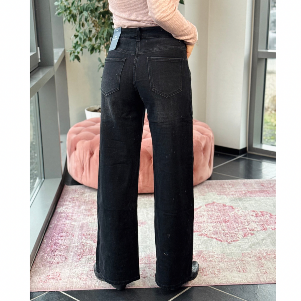 Washed Lala Lala Jeans Washed Black – Byasbæk
