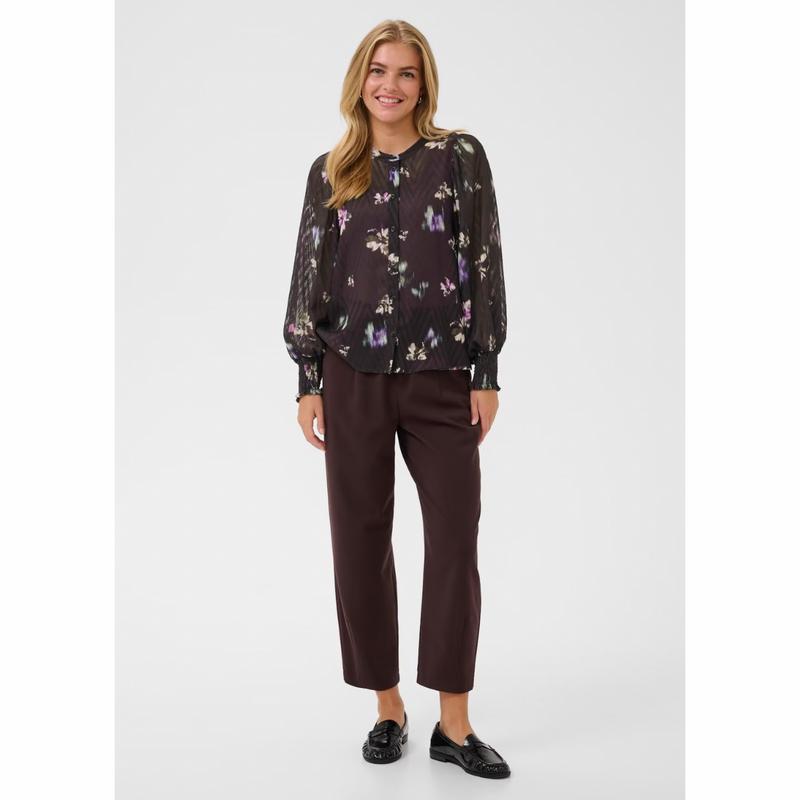 Claire Shirt Black Coffee Multi