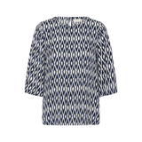 Ebellen Amber Blouse Midnight Chalk Graphic