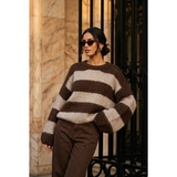Elsi Striped Knit Taupe