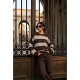Elsi Striped Knit Taupe
