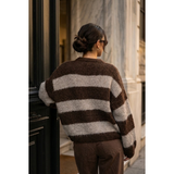Elsi Striped Knit Taupe