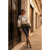 Elva Striped Knit Olive
