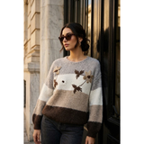 Elva Striped Knit Taupe