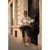 Elva Striped Knit Taupe