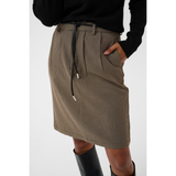 Elyah Short Skirt Beige/Black Petit Houndstoot