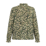 Elza LS5 Blouse 20276 Green Flower