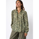Elza LS5 Blouse 20276 Green Flower