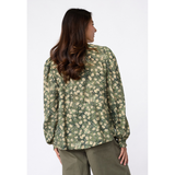 Elza LS5 Blouse 20276 Green Flower
