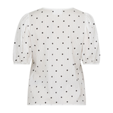 Esca SS Blouse 17820 Offwhite Black