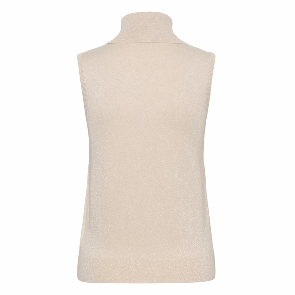 Regina Roll Neck Top sand dollar