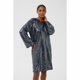 Lau Sequin Dress Dark Silver